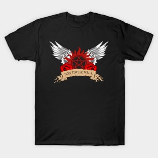 Supernatural NON TIMEBO MALA Roses Wings T-Shirt